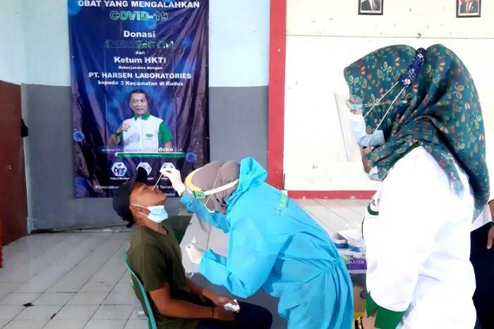 抑制新冠肺炎传播，印尼中爪哇农民和谐协会促进免费抗原拭子测试