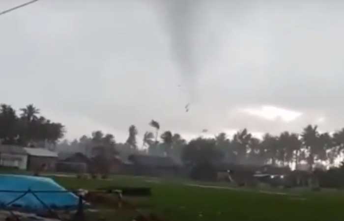 玛穆祖数十户居民房屋被龙卷风摧毁，影片曝光！