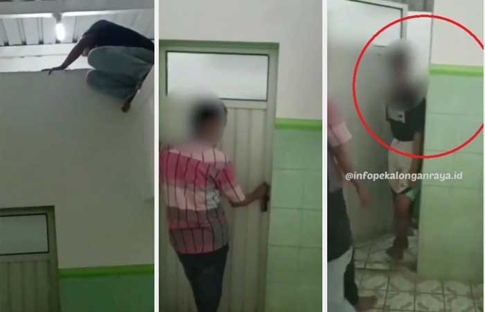 北加浪岸两名青年在伊斯兰祈祷室厕所里做猥亵行为被居民突袭