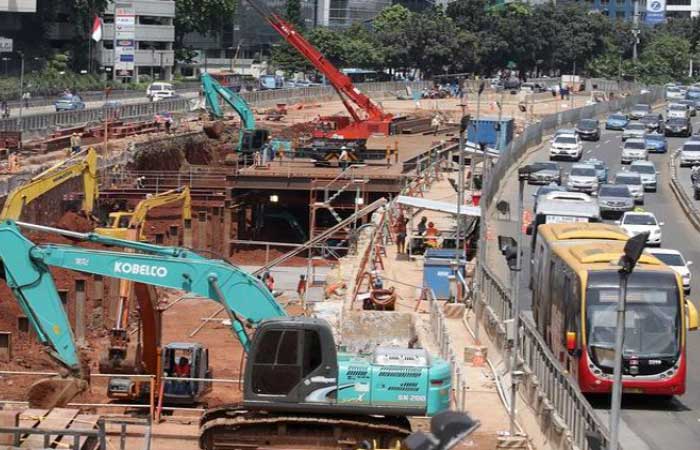 雅加达印尼酒店环形路-市区捷运的建设进展