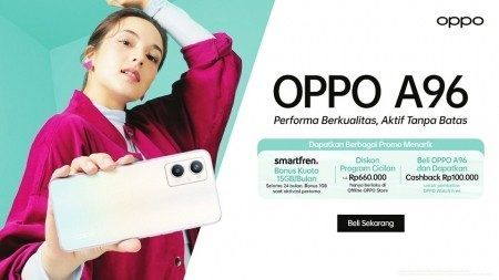 OPPO 在印尼正式销售 A96智能手机设备