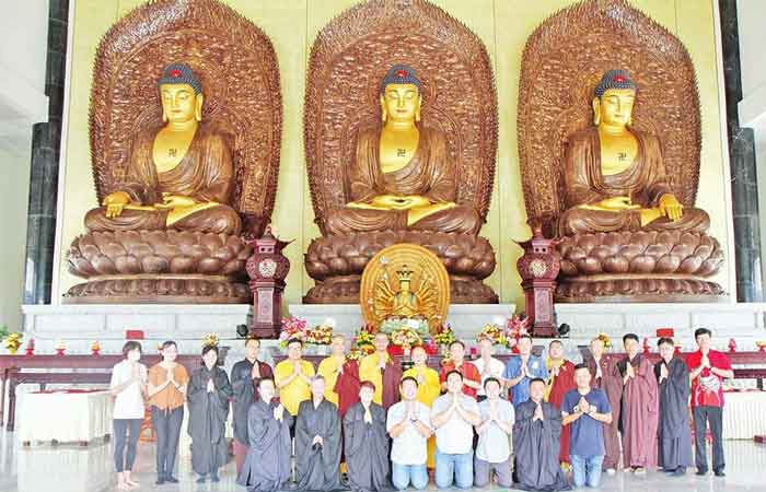 丹绒槟榔圆德寺千手观音菩萨佛像开光和安置仪式
