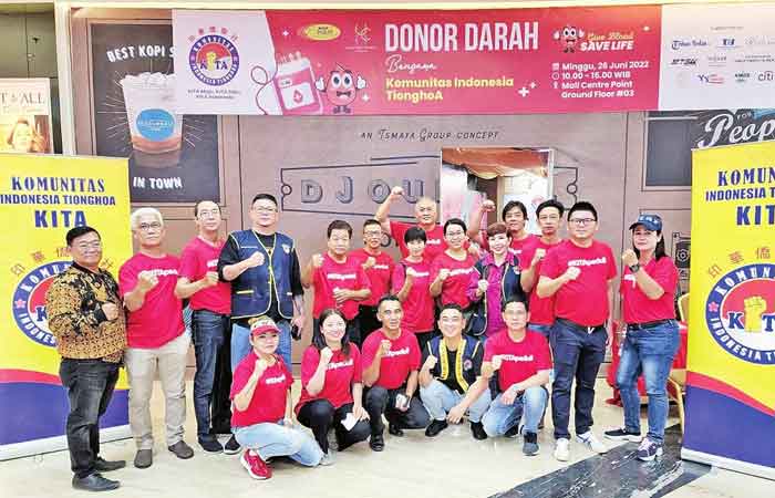 苏北印华侨联社与棉兰阿丹马克医院合作开展捐血活动