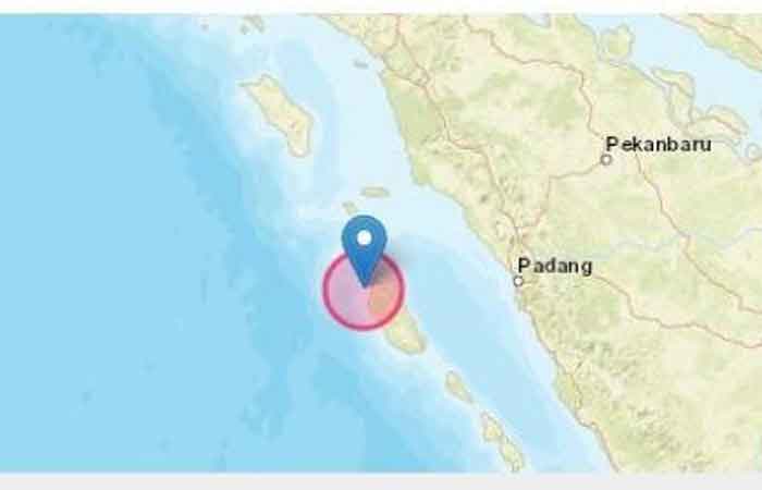 5.9 级地震震动了明打威群岛，今天早上记录了 2 次地震