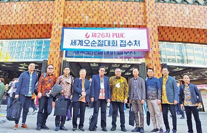 印尼牧师代表团出席韩国首尔汝矣岛全备福音教会