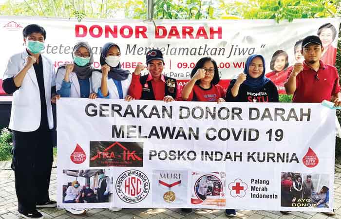 Indah Kurnia 女士与和谐俱乐部举行献血活动