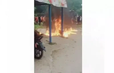 被群众怒喊“打拐”：索龙市一妇女遭活活烧死