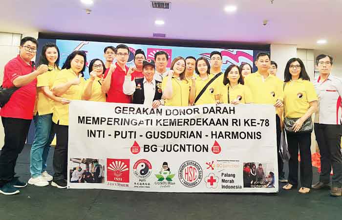 东爪INTI和印尼道家协会暨泗水和谐俱乐部举行献血活动