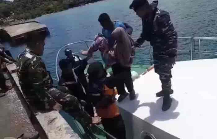 在亚齐从船上跳入海中的女子被发现安全