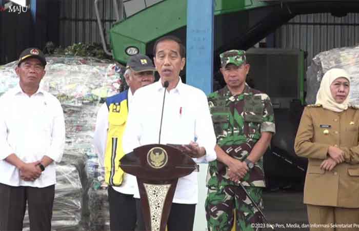 总统启动东爪哇省三座垃圾处理厂