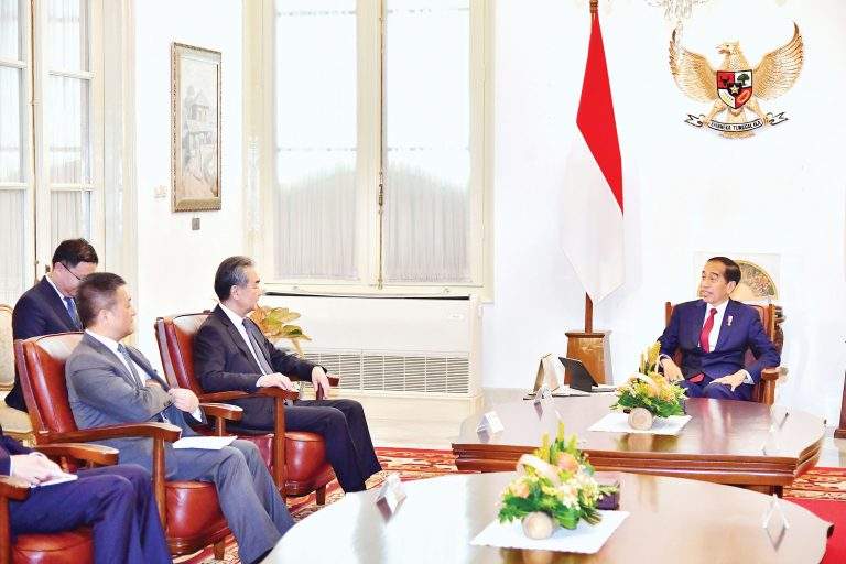 印尼总统佐科会见王毅