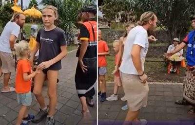 只穿内裤而且没买票，俄罗斯游客在巴厘岛百沙基母庙被驱逐